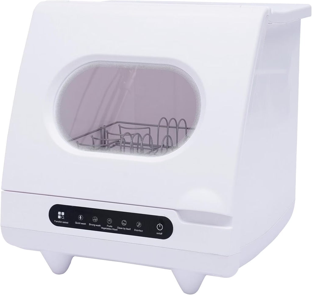 Portable Countertop Dishwasher,Compact Dishwasher With 5-Liter Built-in Water Tank,5 Programs, 360�� Dual Spray