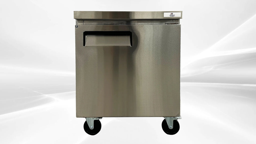 Cooler Depot 27.5 In. 7.2 Cu.ft Stainless Steel Undercounter Freezer AUF-0776 NSF ETL Certified