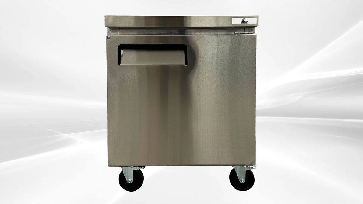 Cooler Depot 27.5 In. 7.2 Cu.ft Stainless Steel Undercounter Freezer AUF-0776 NSF ETL Certified