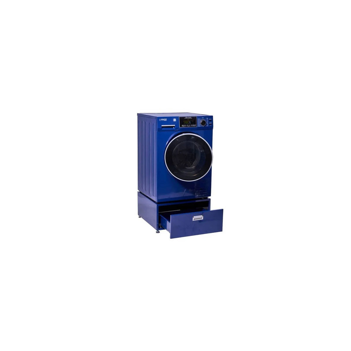 Equator Advanced Appliances All-In-One VENTED/VENTLESS Washer-Dryer 1.9cf/18lb  1400RPM 110V Midnight blue  Pedestal Midnight blue
