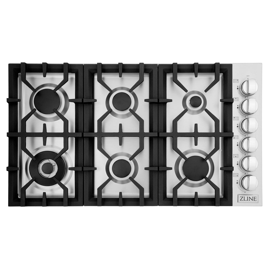 ZLINE 36 in. Dropin Cooktop with 6 Gas Burners (RC36)