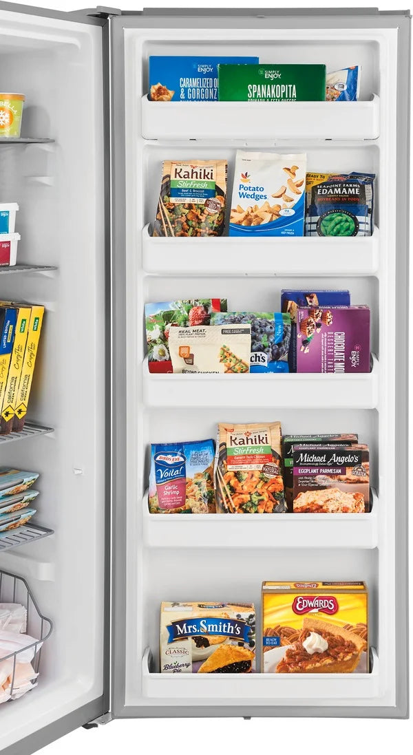 Frigidaire FFFU13F2VV 13 Cu. Ft Upright Freezer, Brushed Steel