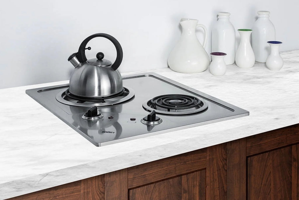 21" Wide 115V 2-Burner Coil Cooktop