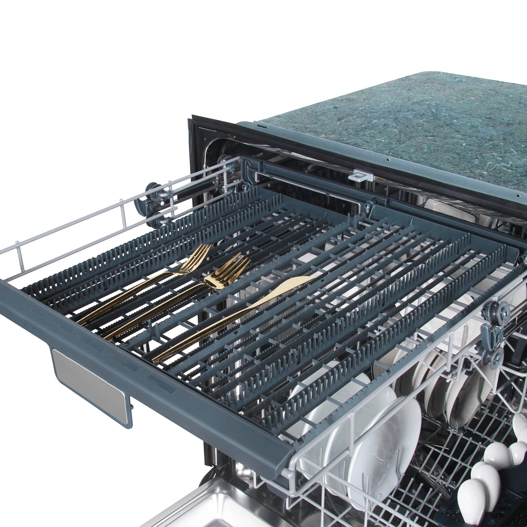 Cosmo 24 in. Vista Collection Built-in Dishwasher, Advanced Sanitize Technology in Stainless Steel