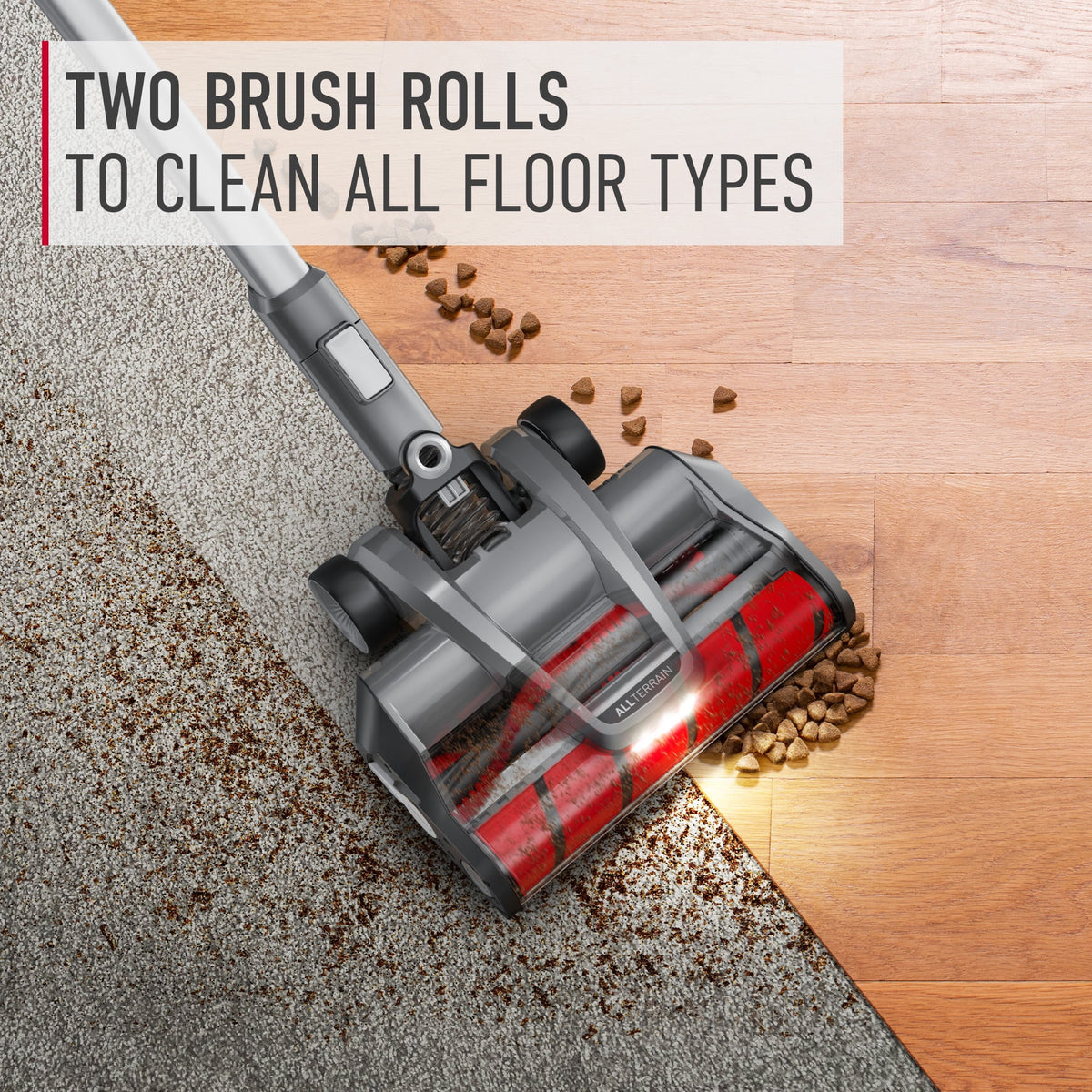 Hoover ONEPWR Emerge Pet Cordless Stick Vacuum Cleaner with All Terrain Dual Brush Roll Nozzle, BH53602V, New, Lightweight, Powerful Suction, Pet Hair, Hard Floor, Carpet, HEPA Filter