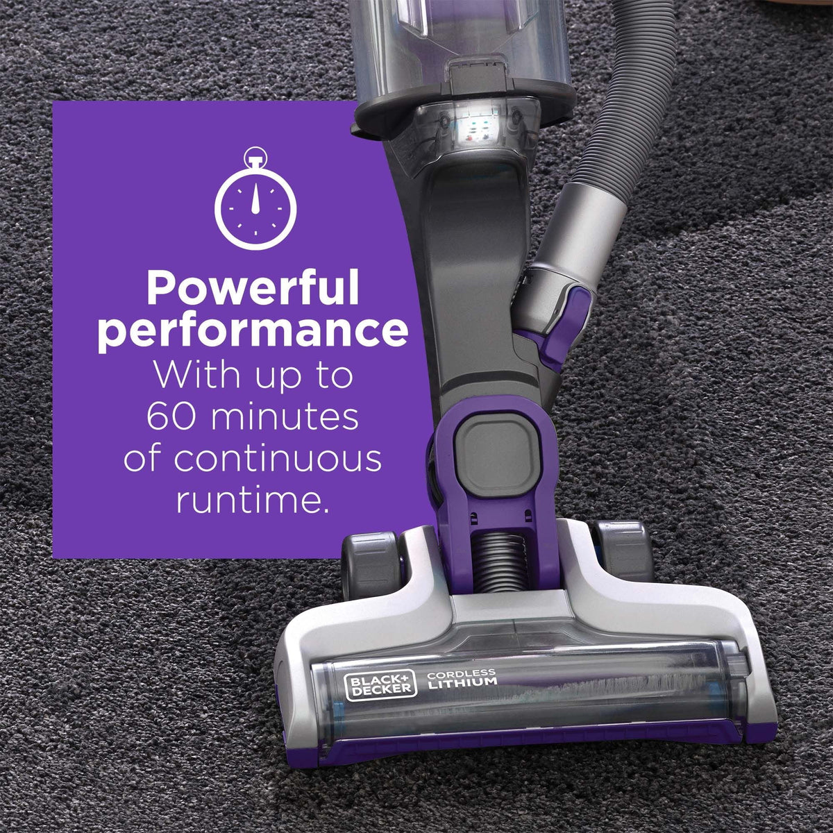 BLACK+DECKER  20V Cordless Upright Vacuum, (HCUA525JPK)