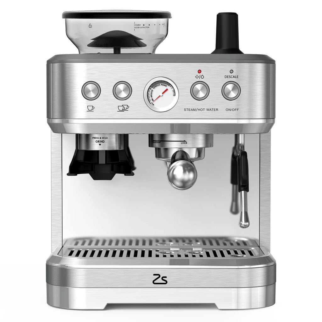 BEKAY Espresso Coffee Machine 15 Bar with Grinding Coffee Filter Milk Frother, Automatic Coffee Maker for Home