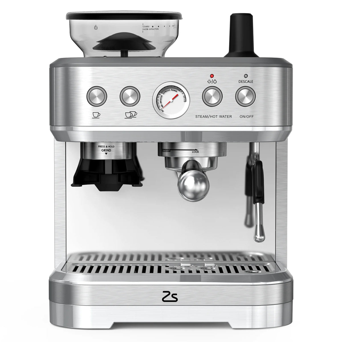 BEKAY Espresso Coffee Machine 15 Bar with Grinding Coffee Filter Milk Frother, Automatic Coffee Maker for Home