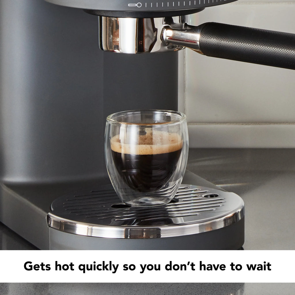 KitchenAid Semi-Automatic Espresso Machine, Charcoal Grey, KES6403