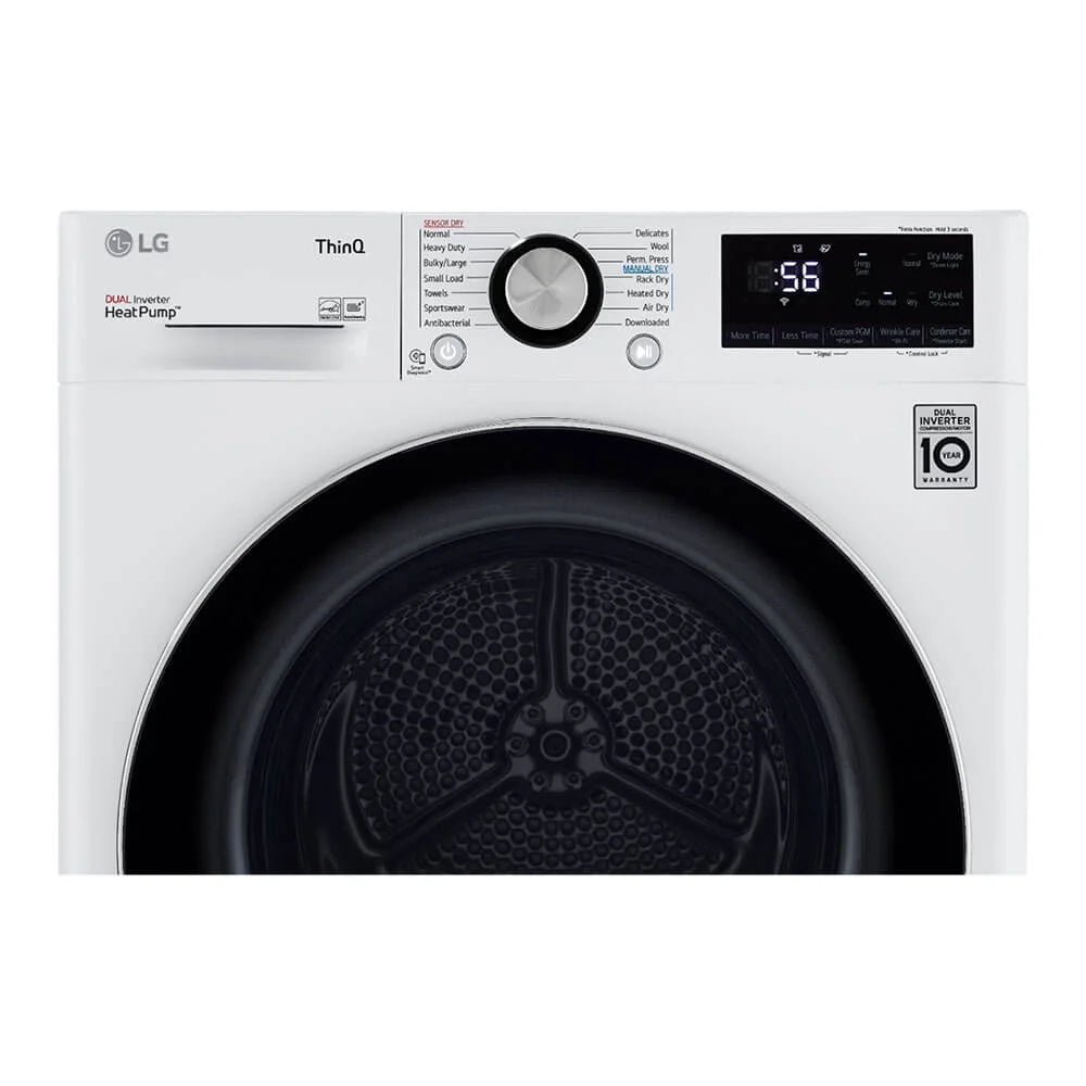 LG DLHC1455W 4.2 Cu. Ft. White Stackable Front Load Electric Smart Dryer