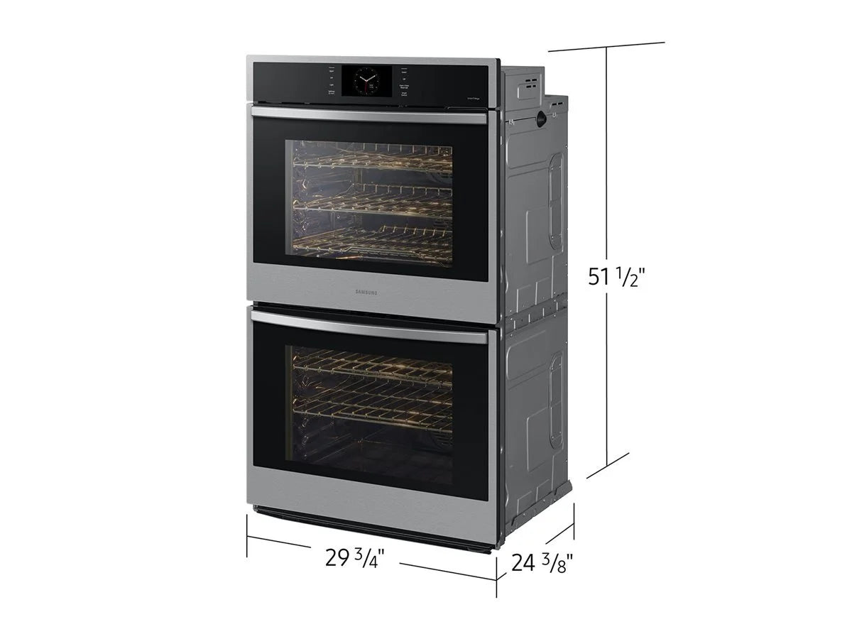 Samsung NV51CG600DSR 30 Inch Double Electric Smart Wall Oven with 10.2 cu. ft. Dual Convection Oven