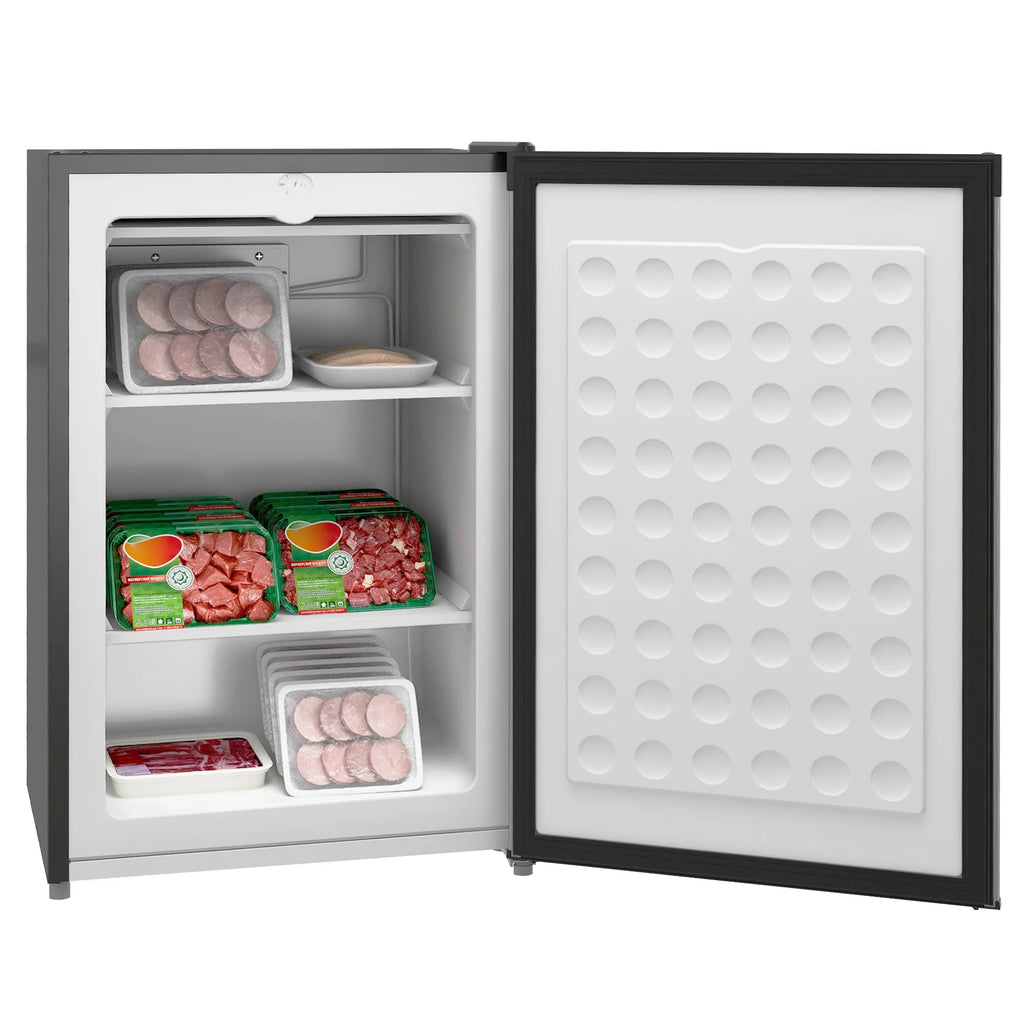 HOMCOM 3 Cu Ft Mini Freezer, Reversible Door, Under Counter Freezer, Black