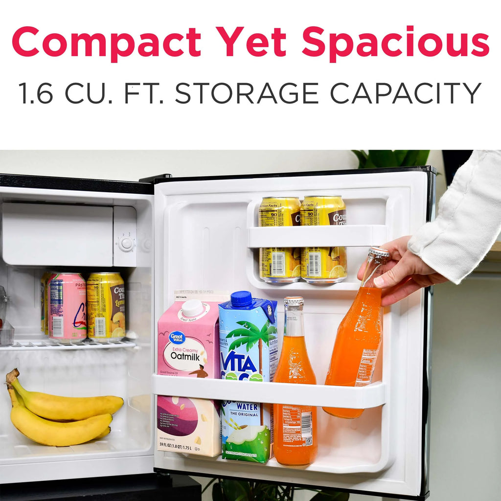 Frigidaire 1.6 Cu ft. Retro Compact Refrigerator with Side Bottle Opener, Coral
