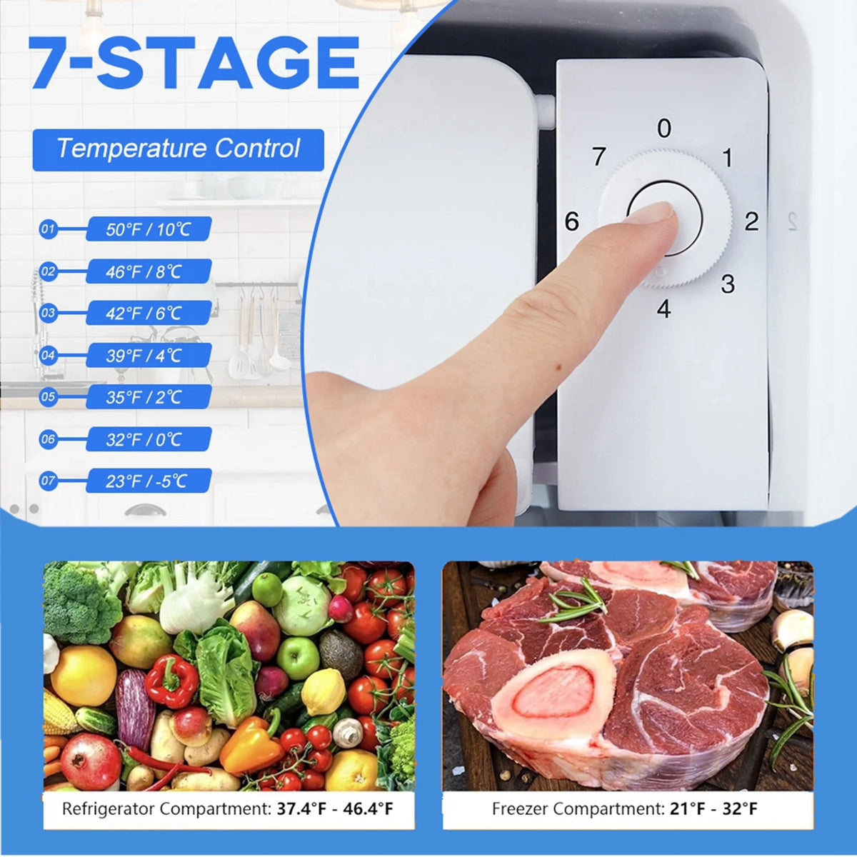 Aoile 3.2 Cu.Ft Compact Refrigerator, Single Door Mini Fridge with Top Freezer, White