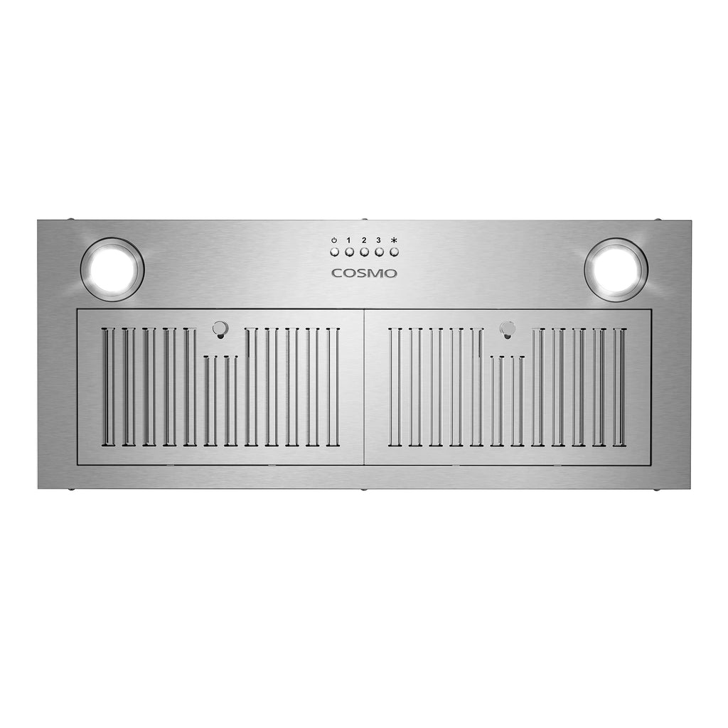30 in. Insert Range Hood with Push Button Controls in Stainless Steel