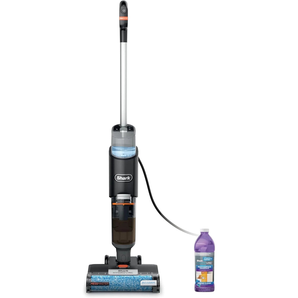 Shark HydroVac MessMaster Wet Dry Corded Vacuum Cleaner, 3-in-1 Multi-Surface Vacuum Mop & Self-Cleaning System, Lightweight, Powerful Suction, for Hard Floors & Area Rugs, WD160