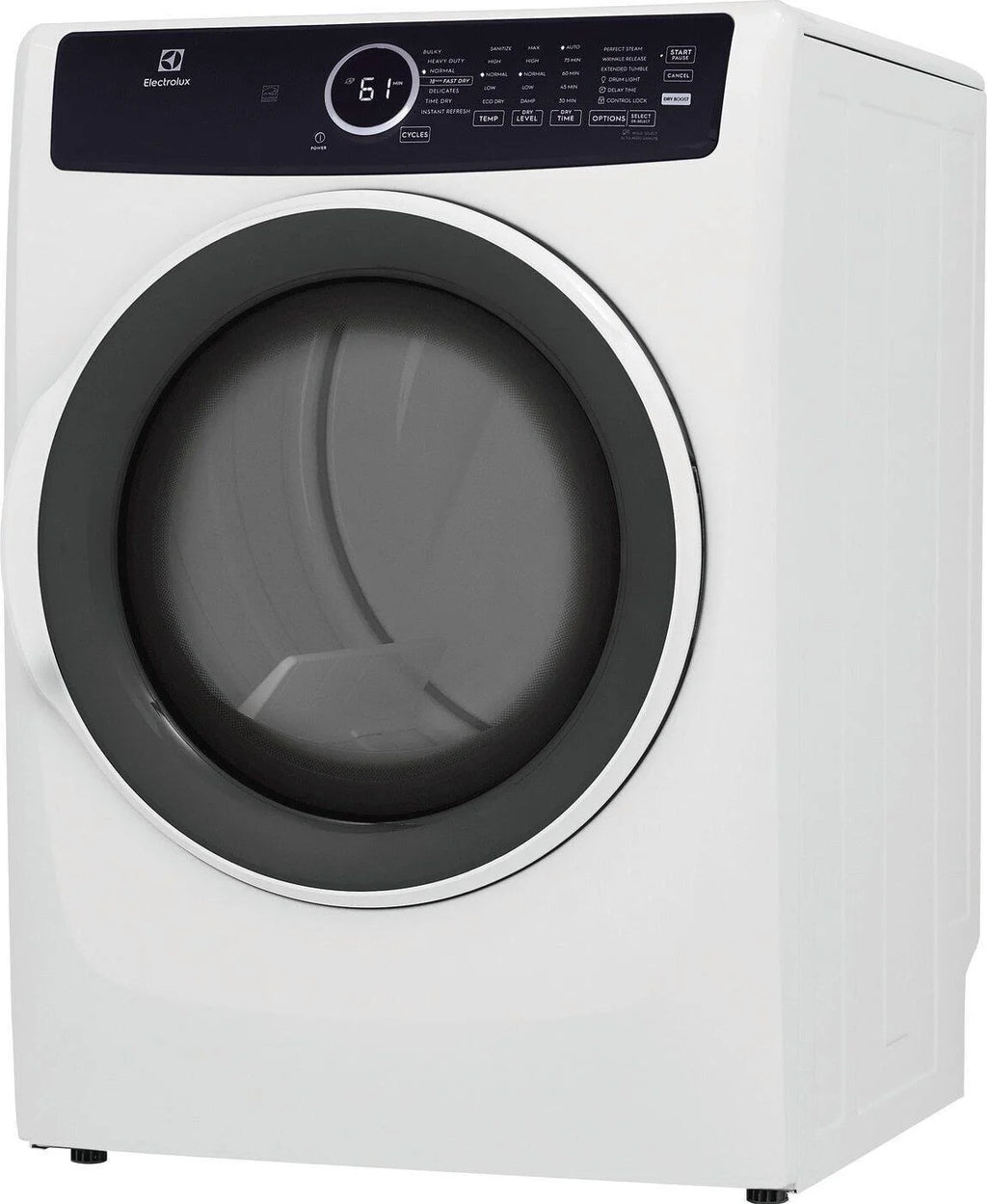 Electrolux Front Load Perfect Steam Electric Dryer with Instant Refresh, 8.0 Cu. Ft.