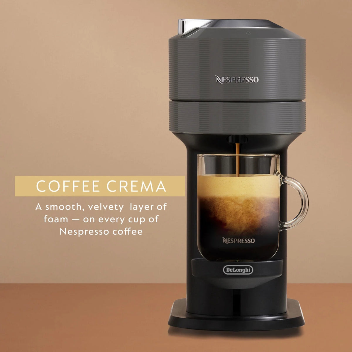 Nespresso Vertuo New Next Coffee and Espresso Maker by DeLonghi, Dark Gray, Single-Serve Brewers