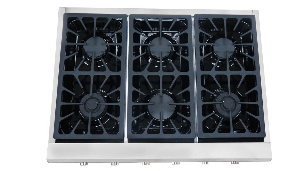 Thor Kitchen 36" Professional Gas Range Top, Stainless Steel