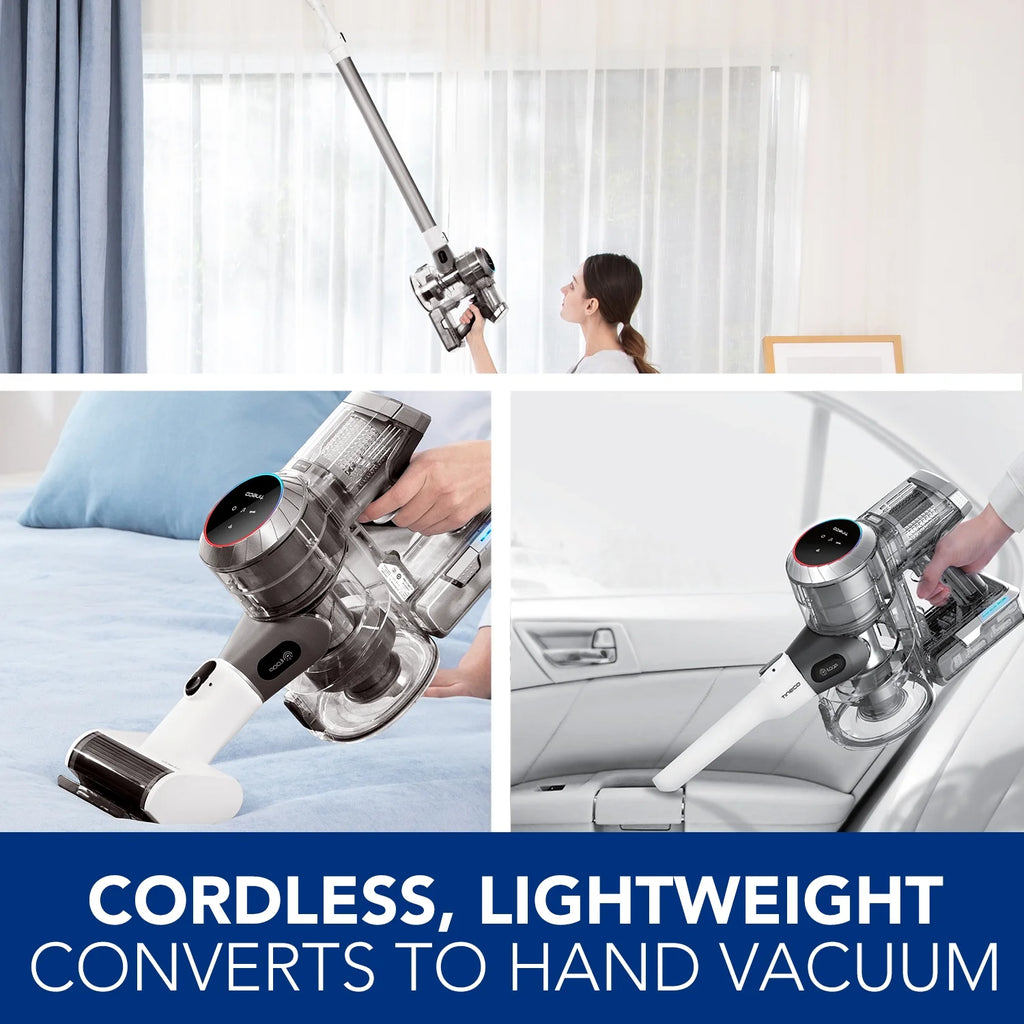 Tineco Pure One S11 Spartan Cordless Smart Stick Vacuum �C iLoop Sensor, 130W Suction, HEPA Filter, LED Display, 40 Min Runtime, Converts to Handheld, for Pet Hair, Carpet & Hard Floors