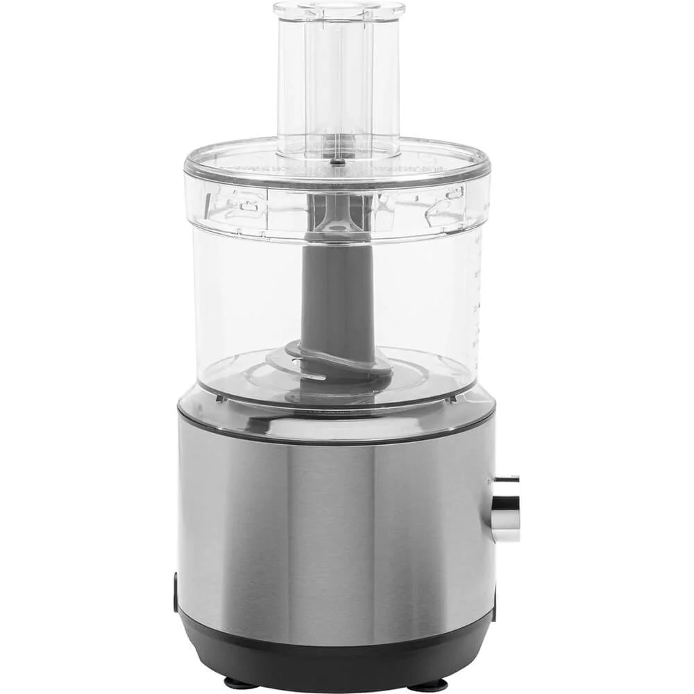 GE 550-Watt 12-Cup Food Processor with Accessories and Stainless Steel Blades, Stainless Steel