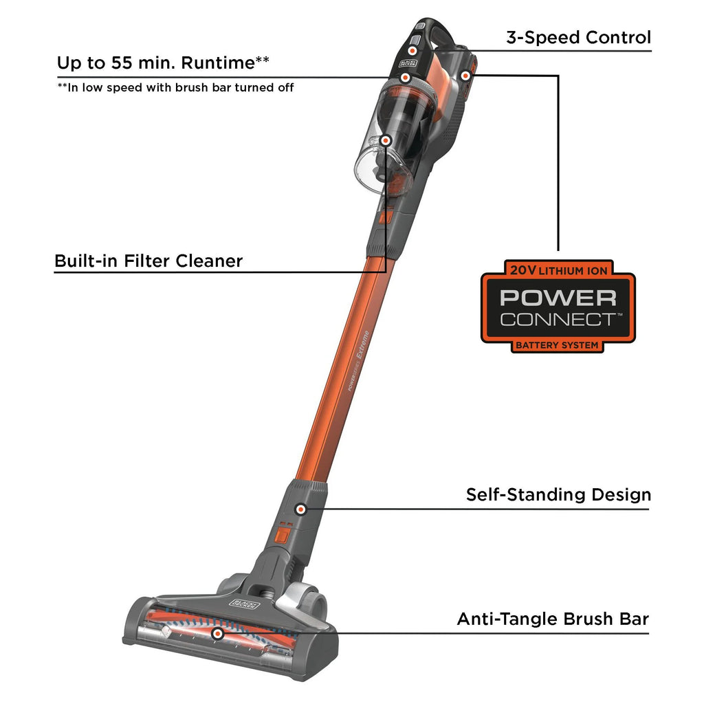 BLACK+DECKER POWERSERIES Extreme Cordless Stick Vacuum Cleaner, BSV2020