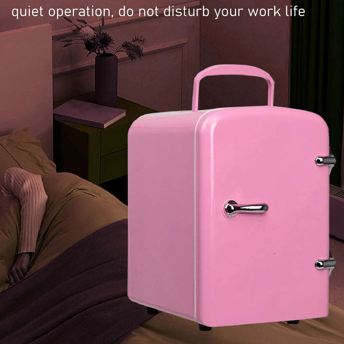 Mini Beauty Fridge, Mini Refrigerator Fridges for Bedrooms, Portable Small Fridge for Car, Travel, Home Skincare, Makeup (UK Plug)