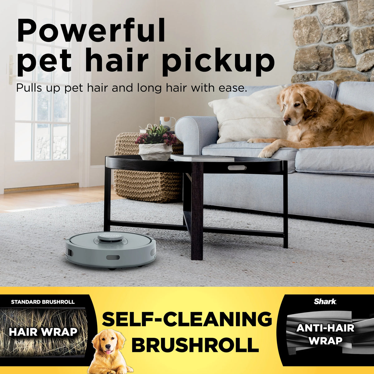 Shark Matrix Self-Empty Robot Vacuum with No Spots Missed on Carpets & Hard Floors, RV2300AE