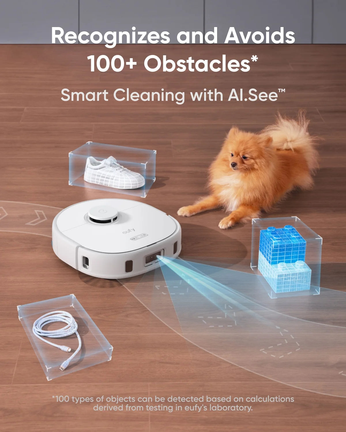 eufy X10 Pro Omni Robot Vacuum and Mop with 8,000 Pa Suction, Dual Mops with 12 mm Auto-Lift and Carpet Detection, AI Obstacle Avoidance, Auto Mop Washing, Auto Drying, Self-Emptying, Self-Refilling