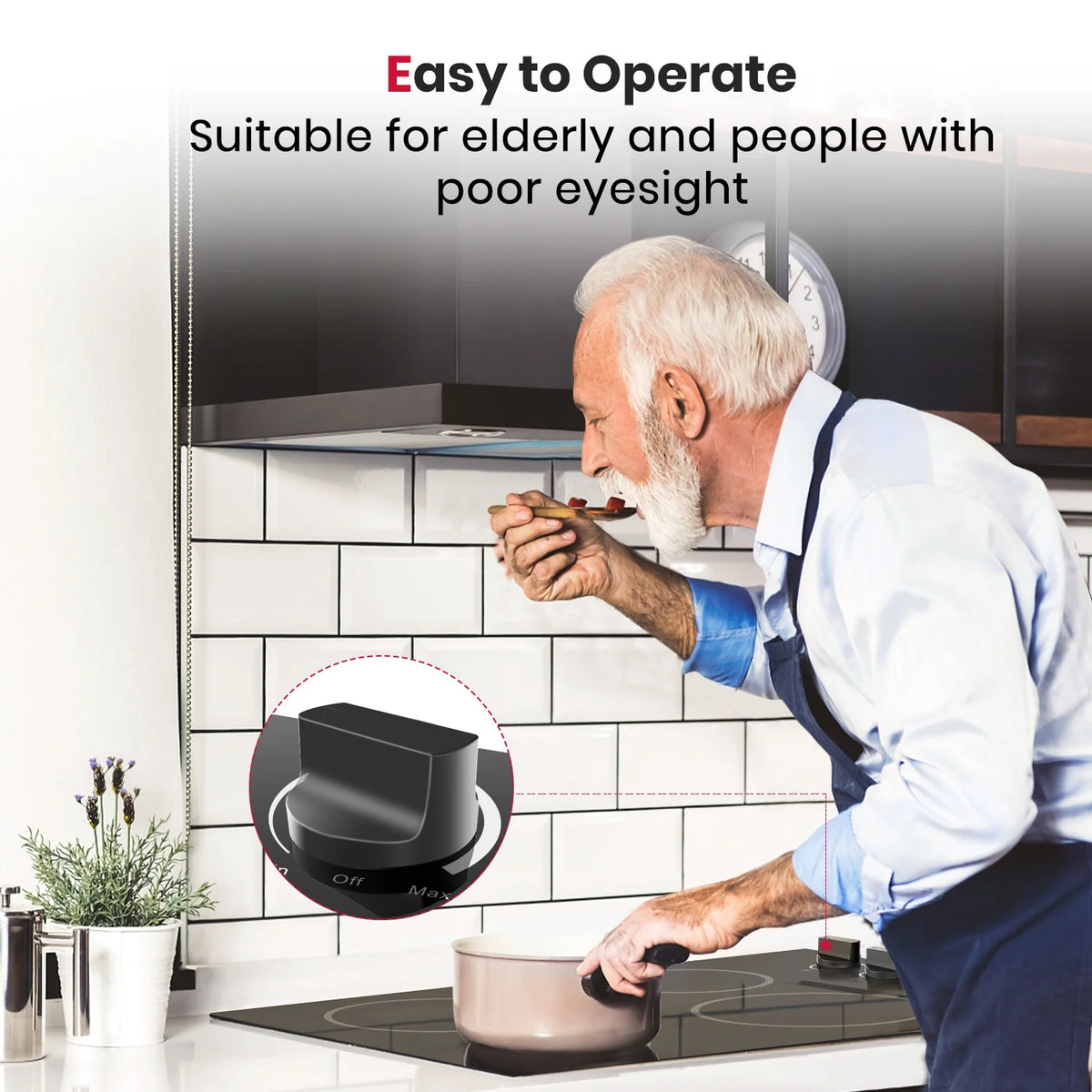 GASLAND Chef Pro 30 in Radiant Electric Cooktop with 4 Burners,  220V ETL Approved
