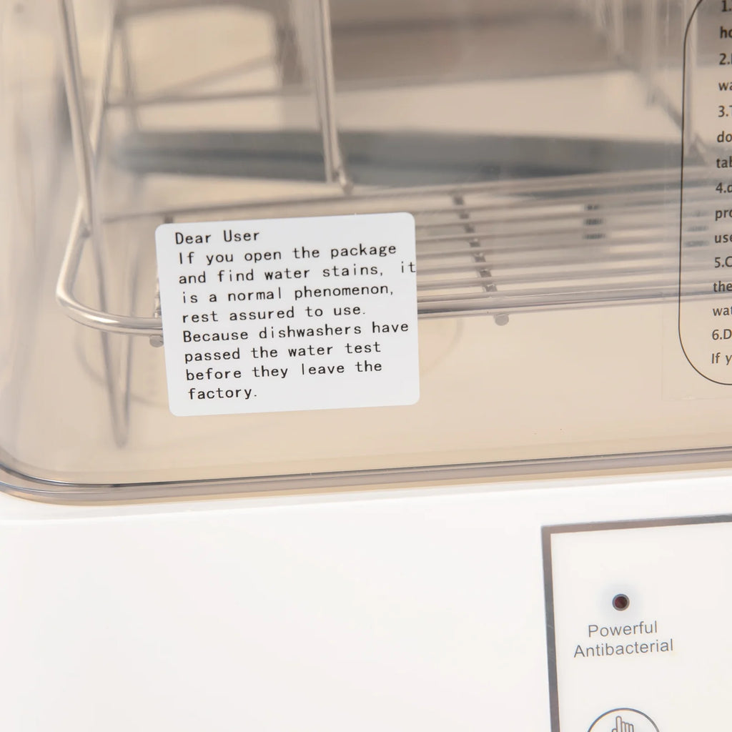 Portable Countertop Dishwasher, Automatic Dishwashing with Tank, Mini Dishwasher for Apartments, Dorms, Apartments, Dormitories, Boats