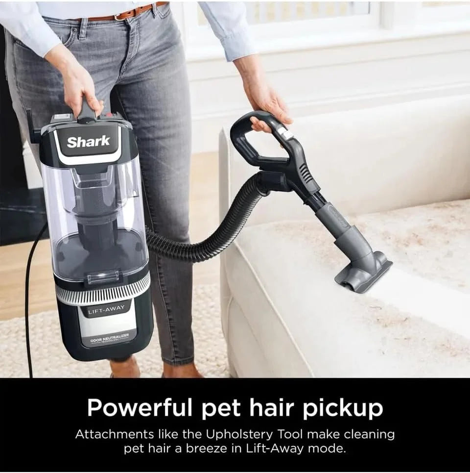 Restored Shark Upright Vacuum LA481HBJ - Rotator Lift-Away ADV Upright Vacuum PowerFins Hair Pro Brushroll (Certified ) (Refurbished)