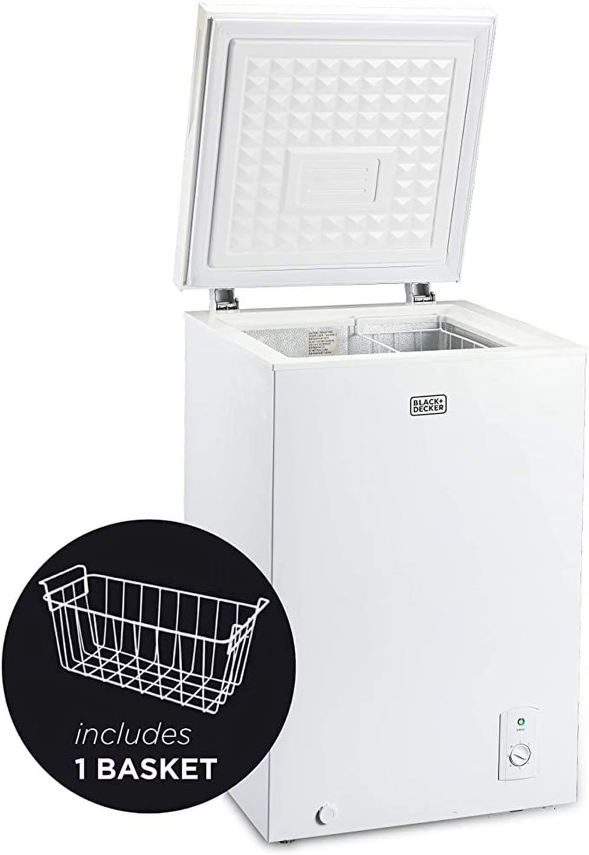 Black?�� BCFK356 3.5-Cubic-Foot Chest Freezer, White