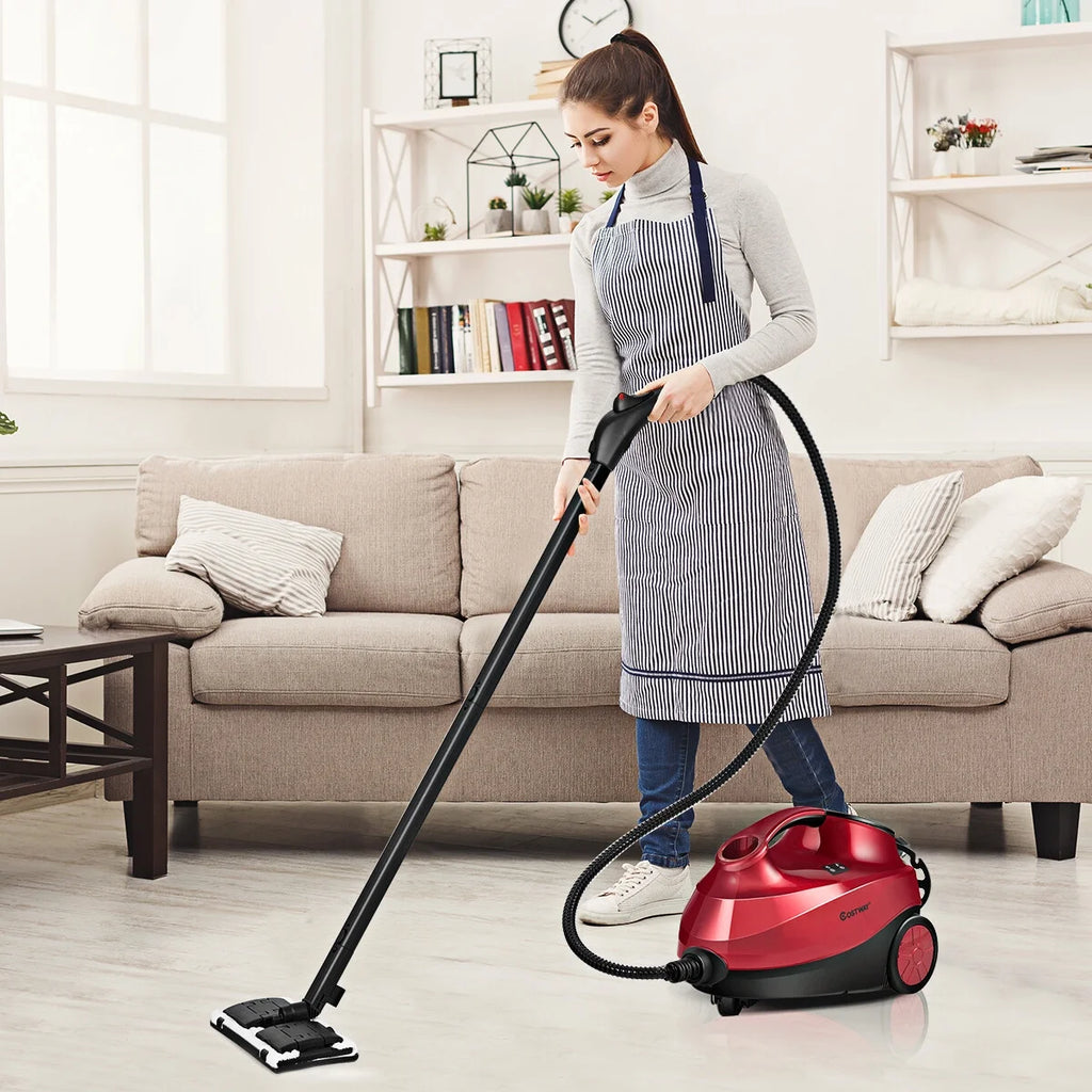 Costway 2000W Heavy Duty Steam Cleaner Mop Multi-Purpose W/19 Accessories 4.0 Bar 1.5L
