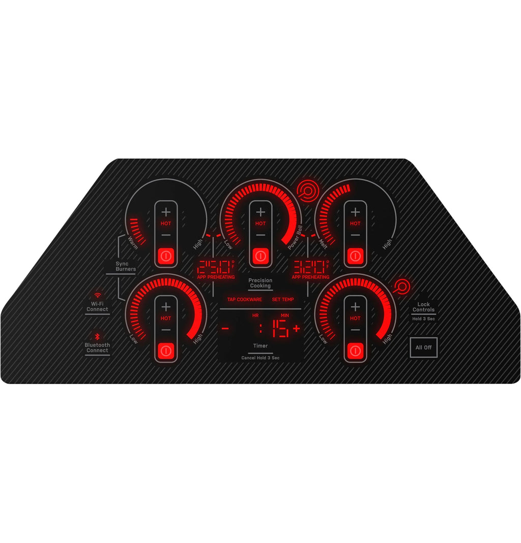 Ge Profile Pep9030st 30" Wide 5 Burner Electric Cooktop - Stainless Steel