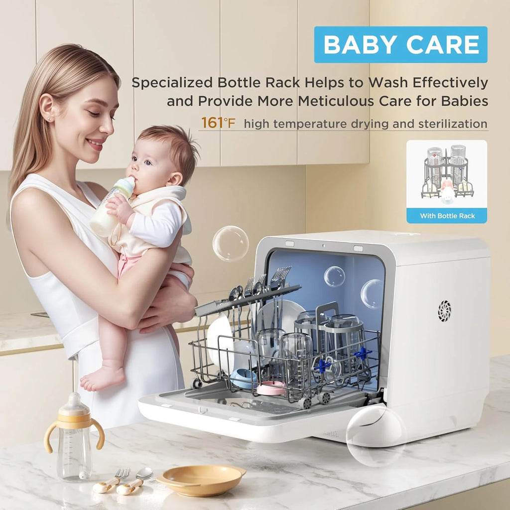 Midea Portable Countertop Dishwasher with 5-Liter Built-in Water Tank