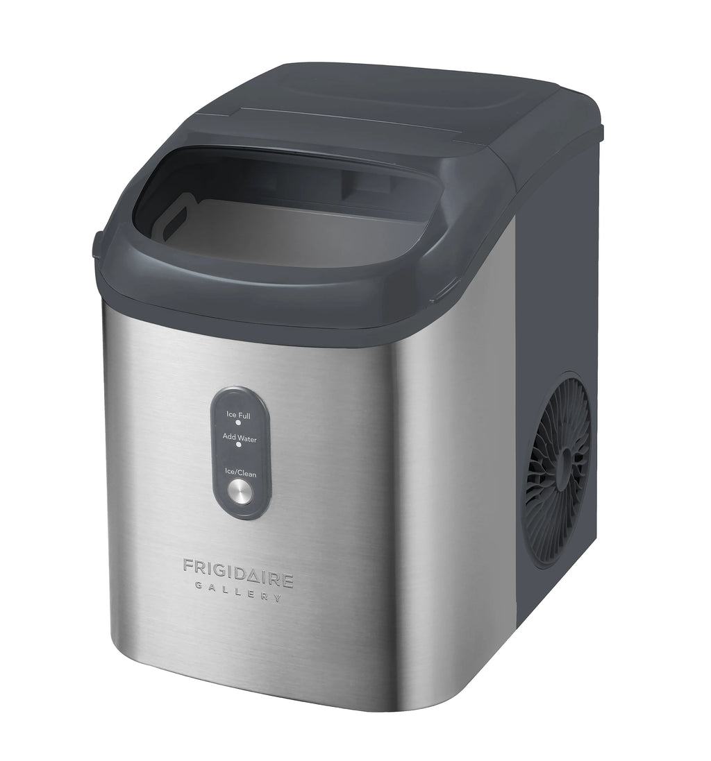 Frigidaire Gallery, 33 lbs. Nugget Ice Maker, Stainless Steel, Black, EFIC214