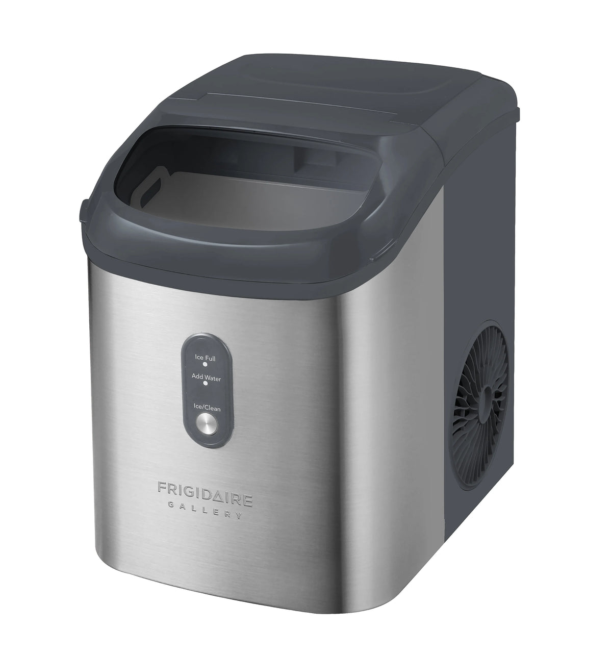 Frigidaire Gallery, 33 lbs. Nugget Ice Maker, Stainless Steel, Black, EFIC214