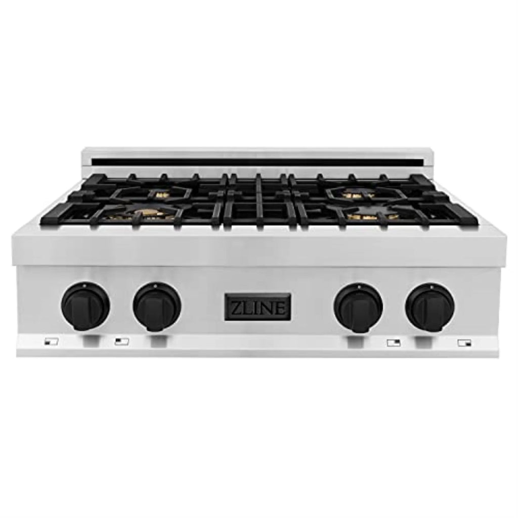 ZLINE 36 in. Autograph Edition Rangetop in Stainless Steel with Gold Accents (RTZ-36-G)