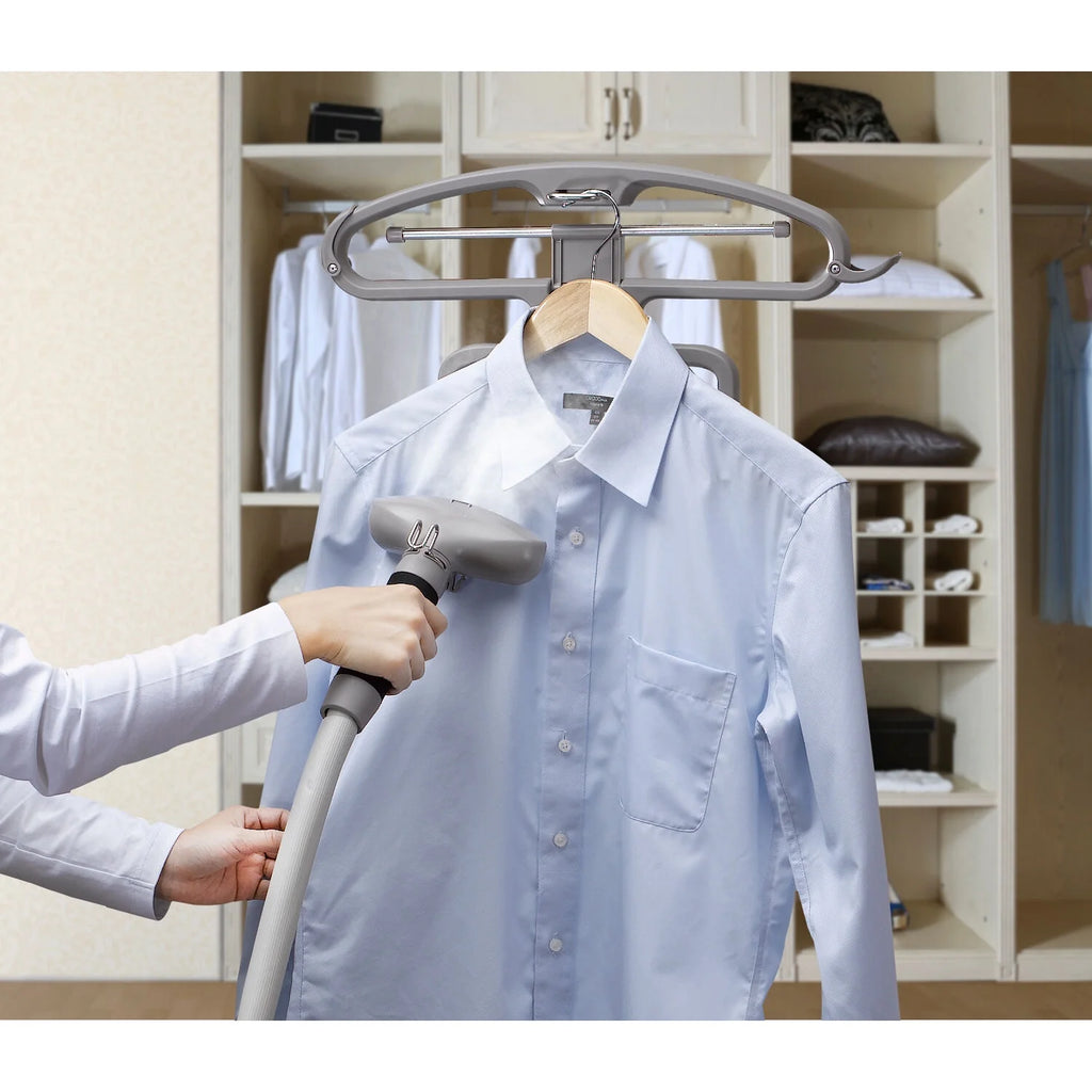 SALAV? GS45-DJ Professional Series Dual Bar Garment Steamer with Foot Pedals, Silver