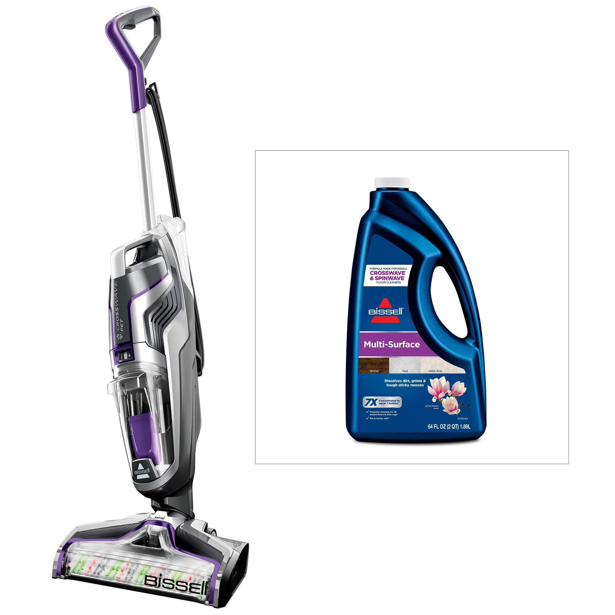 BISSELL CrossWave Turbo Pet Pro Multi-Surface Wet-Dry Vacuum 2328