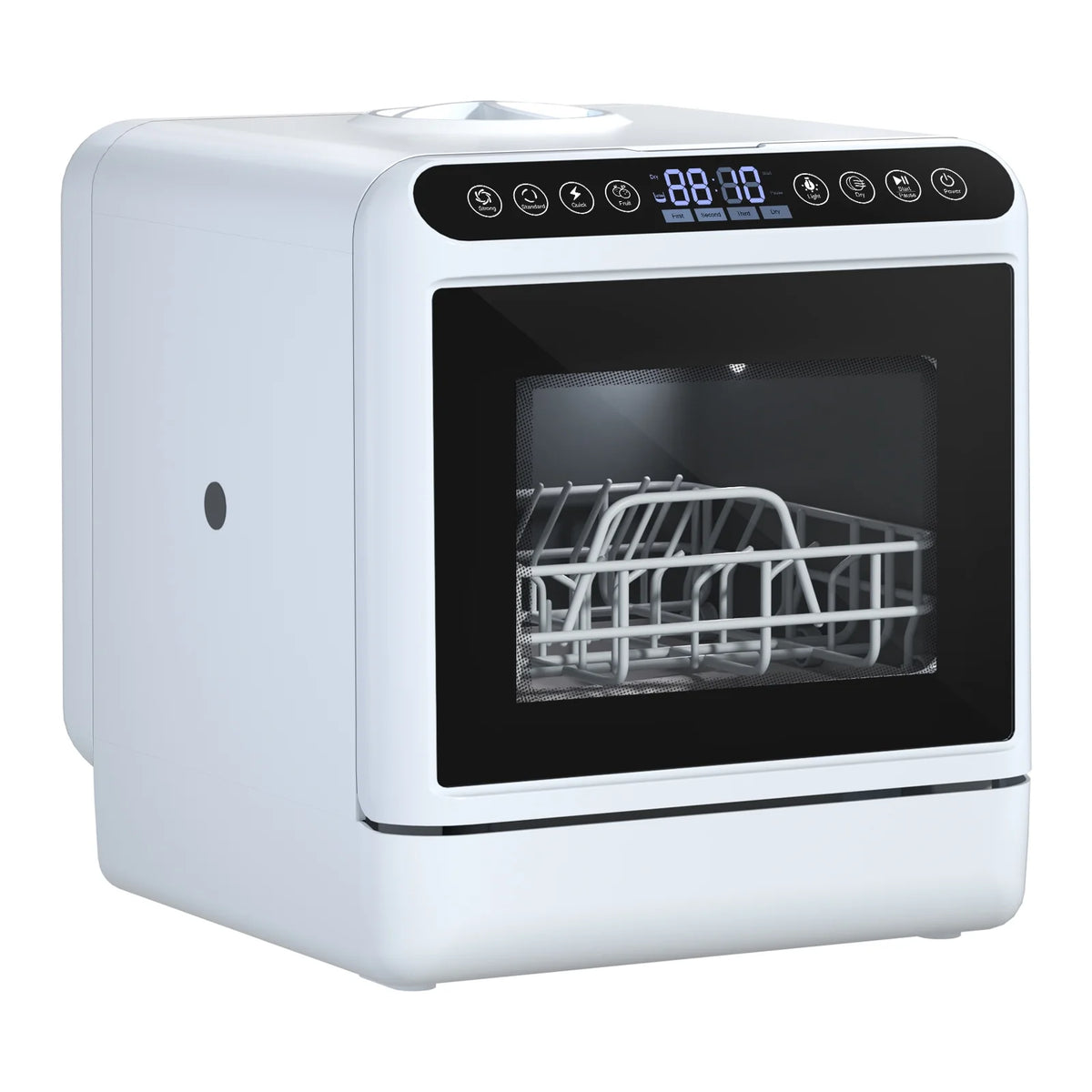 Kitem Portable Countertop Dishwashers, Compact Dishwashers with 5 L Built-in Water Tank & Inlet Hose, 6 Programs, Air-Dry Function Dishwash for Small Apartments
