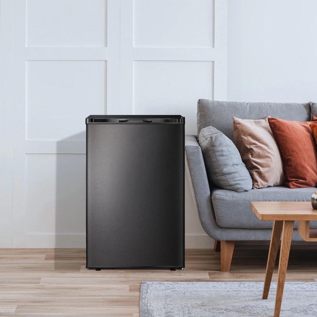 WAA 3.0 Cu.ft Small Freezer, Mini Upright Freezer with Adjustable Thermostat, Removable Shelves, Reversible Single Door, for Bedroom/Home/Dorms/Apartment, Silver