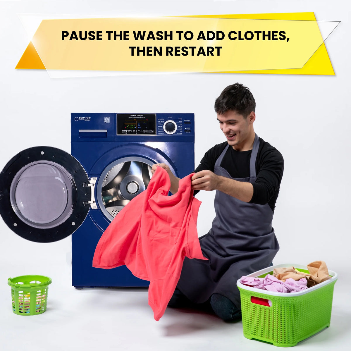 Equator 18 lbs White Combo Washer Dryer Version 3 with Sanitize Allergen Winterize