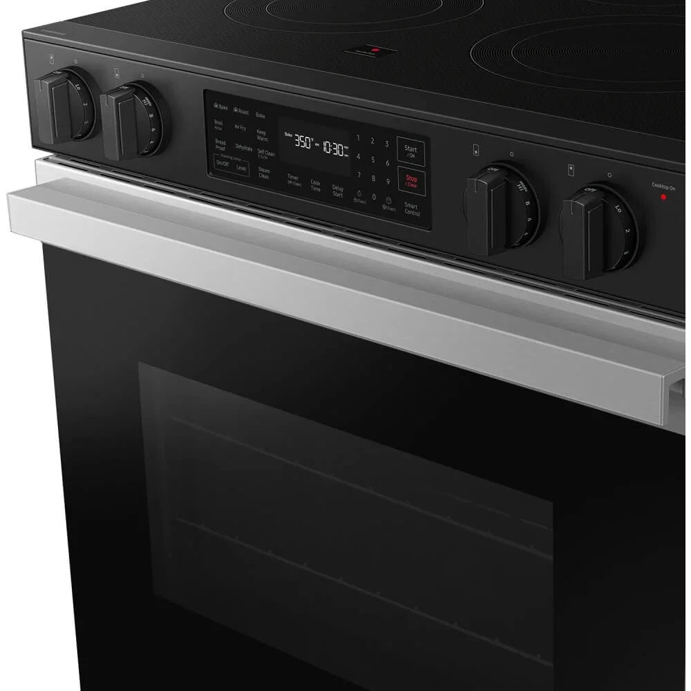 Samsung NSE6DG8300SR 6.3 Cu. Ft. Bespoke Stainless Slide-In Electric Smoothtop Range