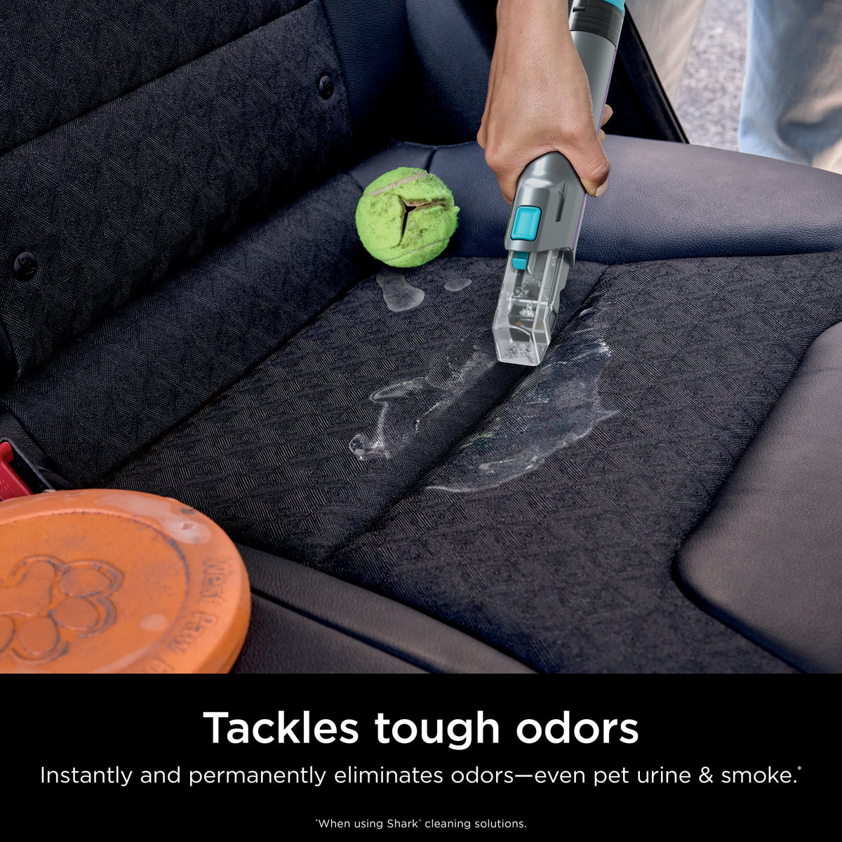 Shark StainStriker HairPro Carpet and Upholstery Cleaner, Portable with 3 Tools, 6oz Deep Clean Pro Formula and 12oz OXY Multiplier Formula, PX250 Dark Silver/Fuchsia
