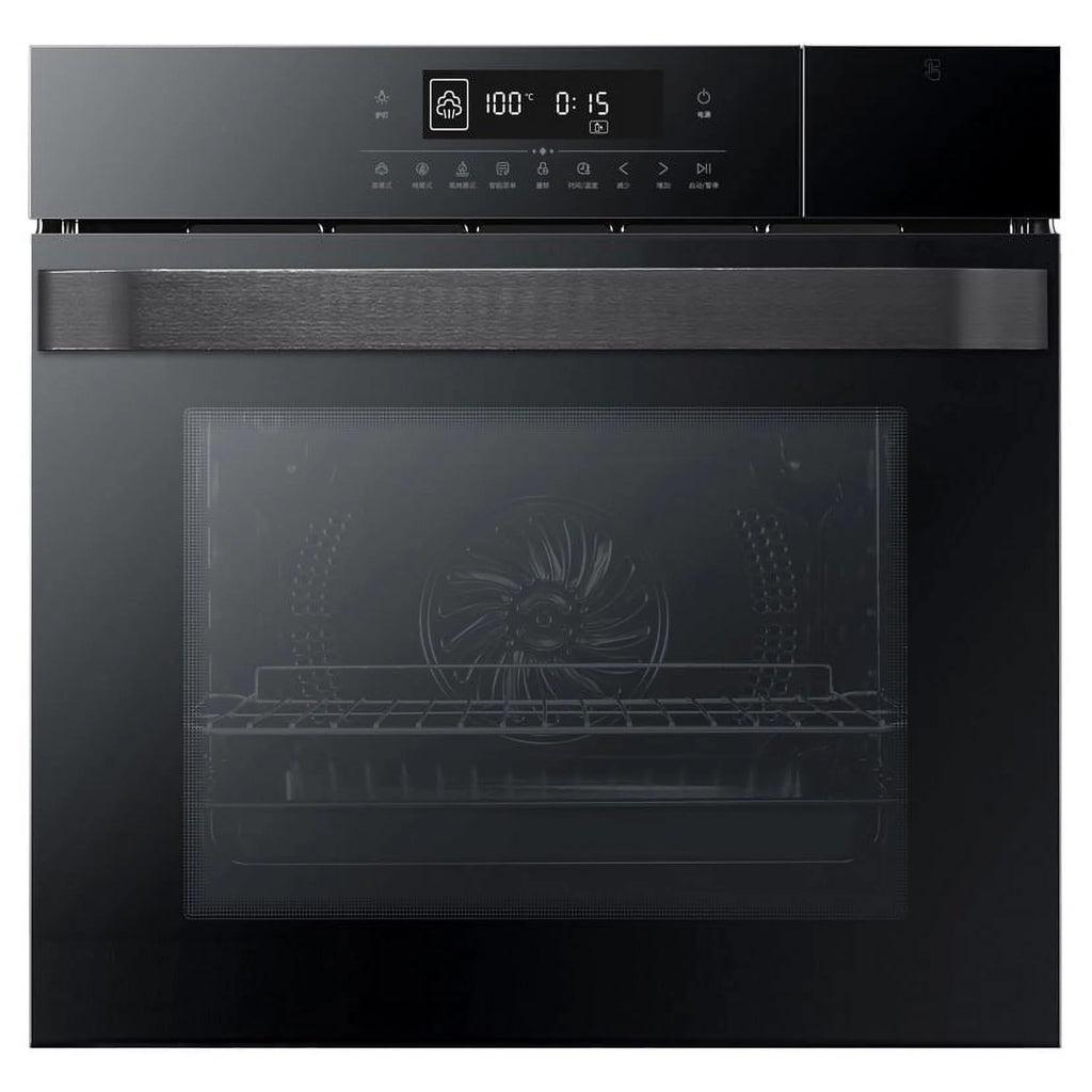 24" Electric Single Wall Oven - 70L Convection Oven with Air Frying, 2.5Cu.ft with 8 Baking Modes, 3D Surround Heating, Double-Layered Glass Door, Touch Control, Timer
