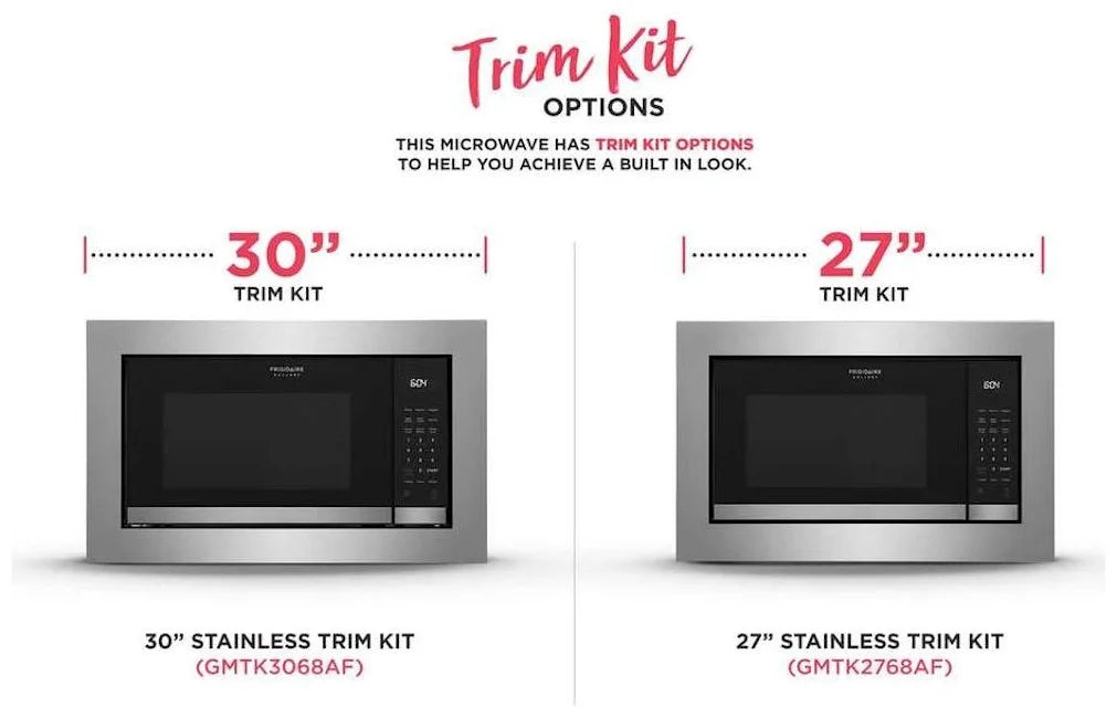 Frigidaire Gmbs3068b Gallery 25" Wide 2.2 Cu. Ft. 1100 Watt Built In Microwave - Stainless Trim Kit Sold Separately