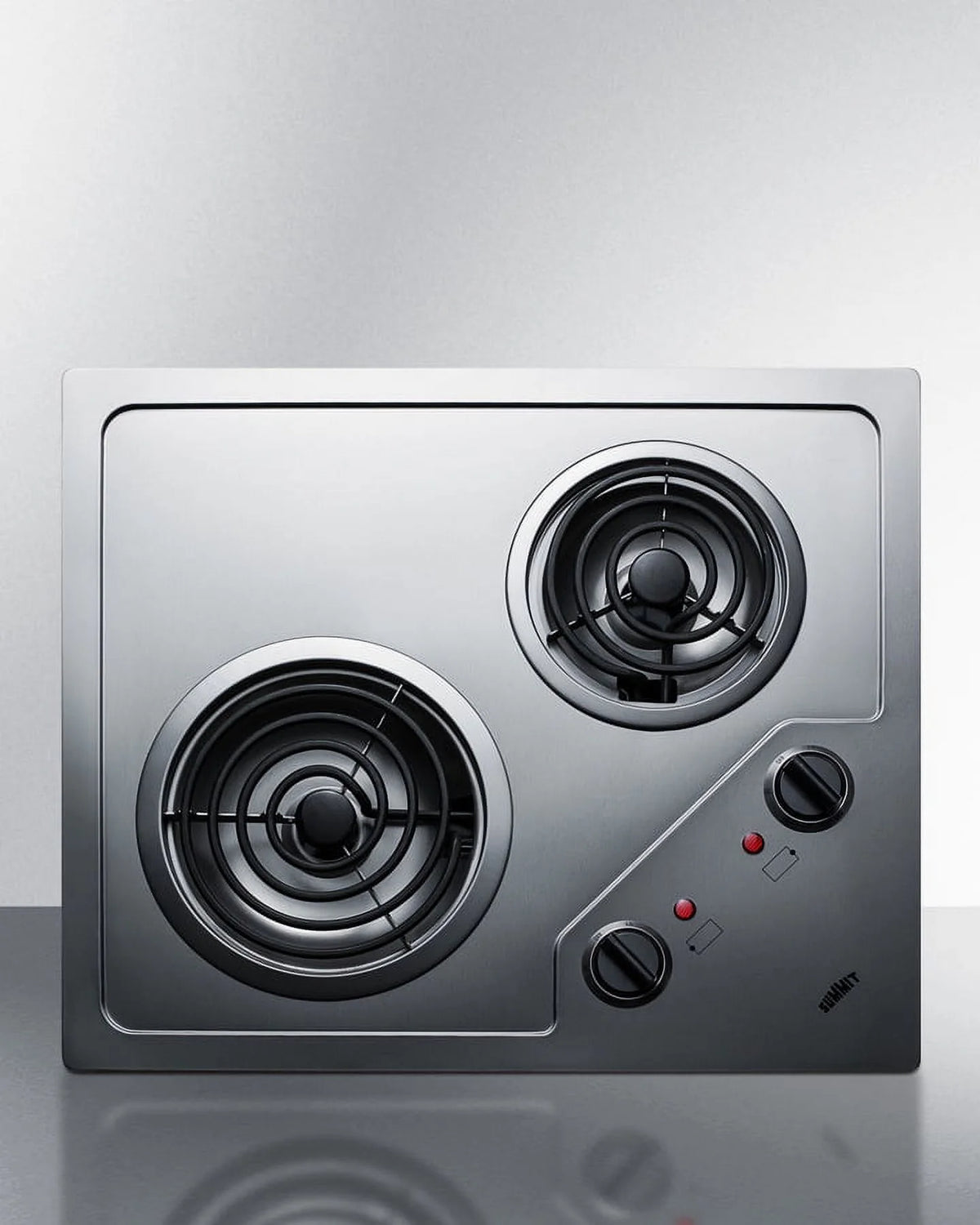 21" Wide 115V 2-Burner Coil Cooktop