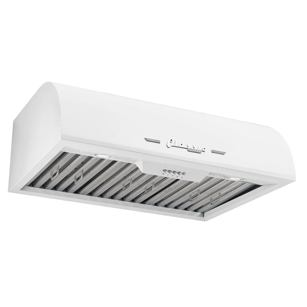 Unique Classic Retro 30" Under Cabinet Range Hood with 700 CFM and LED Lighting 110 volts